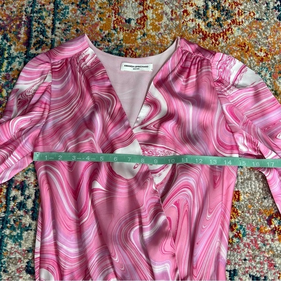 Amanda Uprichard Arber Dress in Pink Swirl - Picture 10 of 15